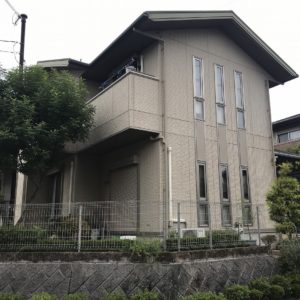 兵庫県、西宮市芦屋市の外壁屋根塗装ペイントウォールの施工事例。施工前写真