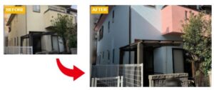 ペイントウォールの施工ビフォーアフター