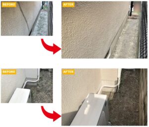 ペイントウォールの塗装ビフォーアフター