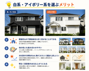 白色・アイボリー系の外壁塗装を選ぶメリット