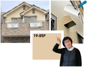 19-85f外壁塗り替え色