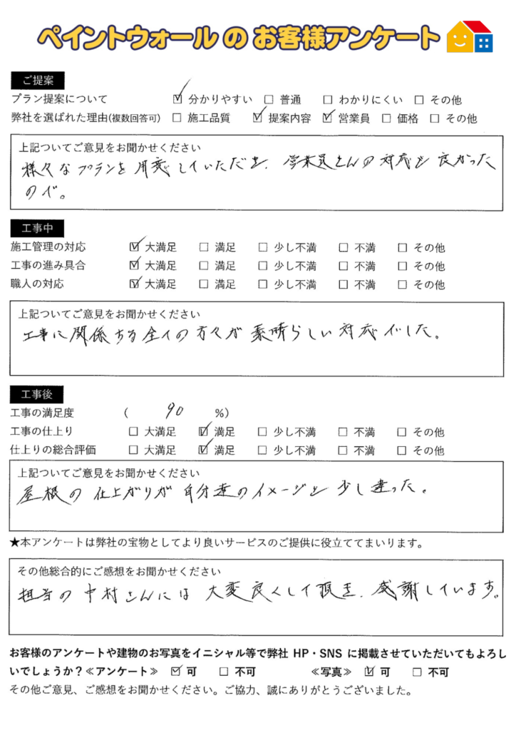 西宮市　ペイントウォールのクチコミ