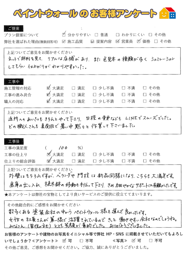 兵庫県伊丹市　ペイントウォール口コミ