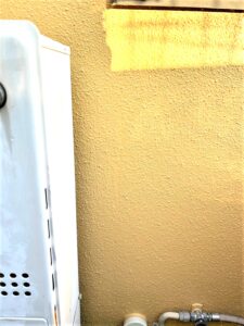 西宮市　外壁塗装後　ペイントウォール