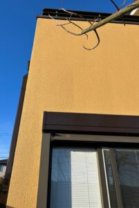 西宮市　外壁塗装後　ペイントウォール
