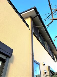 西宮市　外壁塗装後　ペイントウォール