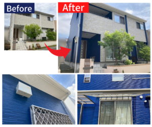 L75-20L　外壁塗装後　ペイントウォール