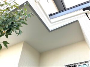 西宮市　外壁塗装後　ペイントウォール
