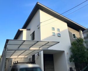 西宮市Ｈ様邸の外壁付帯塗装//阪神地域（西宮·芦屋·宝塚·川西·伊丹）の外壁塗装·屋根塗装ならPaintWall