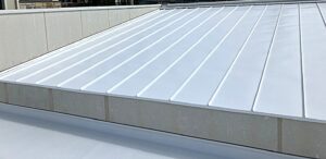 陸屋根防水施工後　宝塚市