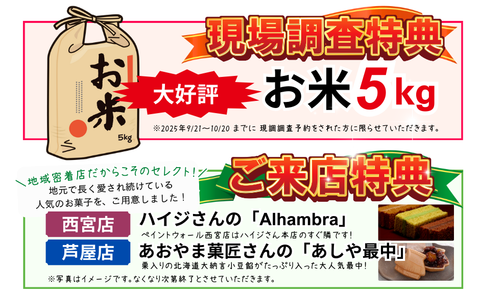 現場調査特典　ペイントウォール
