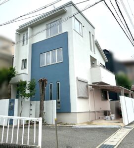 西宮市Ｍ様邸の外壁·付帯·外塀·屋根·ベランダ防水塗装//阪神地域（西宮·芦屋·宝塚·川西·伊丹）の外壁塗装·屋根塗装ならPaintWall