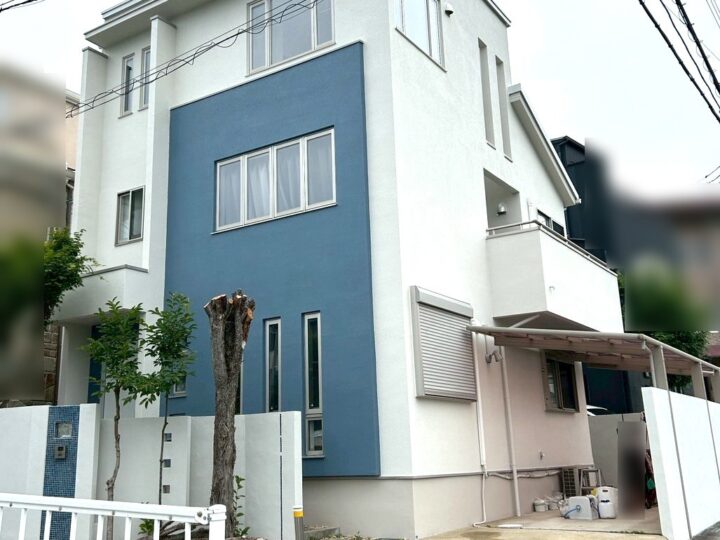 西宮市M様邸の外壁·付帯·外塀·屋根·ベランダ防水塗装//阪神地域(西宮·芦屋·宝塚·川西·伊丹)の外壁塗装·屋根塗装ならPaintWall