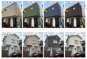 ペイントウォールのカラーシミュレーション事例