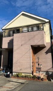 大阪府堺市　外壁屋根塗装前写真