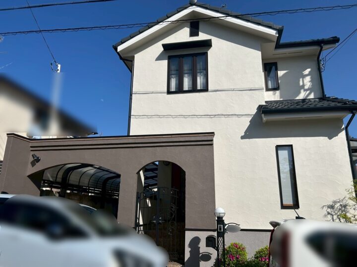 川西市Ｎ様邸の外壁·屋根·付帯·ベランダ防水塗装工事//阪神地域（西宮·芦屋·宝塚·川西·伊丹）の外壁塗装·屋根塗装ならペイントウォール