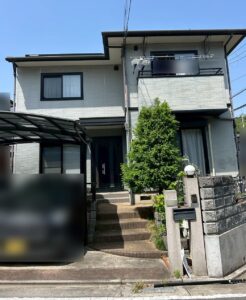 川西市の外壁屋根塗装ビフォー写真｜ペイントウォール施工事例
