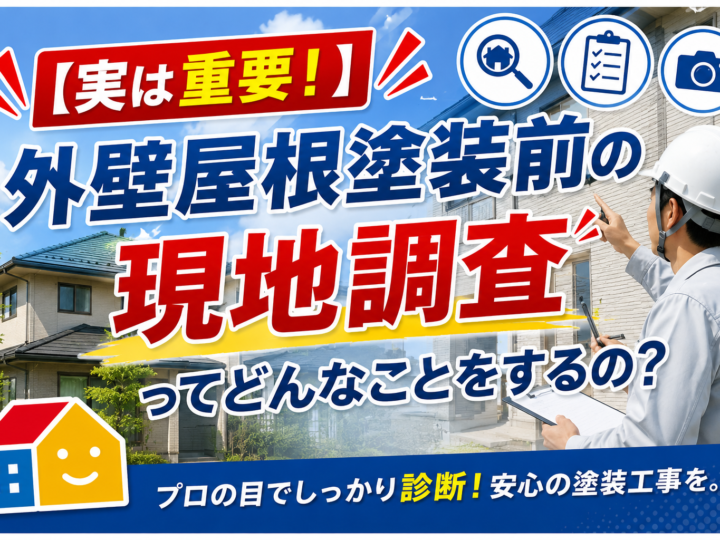 ペイントウォールによる外壁塗装・屋根塗装前の現地調査。建物の状態を診断し、最適な塗装プランを提案