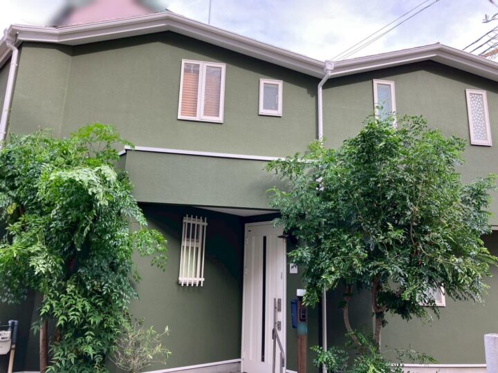 西宮市Ｎ様邸の外壁·屋根·付帯·ベランダ防水塗装工事//阪神地域（西宮·芦屋·宝塚·川西·伊丹）の外壁塗装·屋根塗装ならペイントウォール