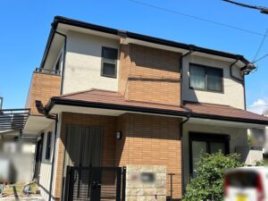 西宮市Ｎ様邸の外壁·屋根·付帯·ベランダ防水塗装 多彩模様塗料（ネオフレッシュティアラ）使用//阪神地域（西宮·芦屋·宝塚·川西·伊丹）の外壁塗装·屋根塗装ならペイントウォール