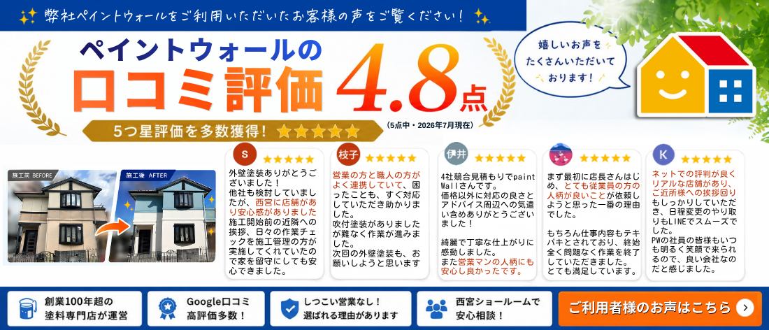 ペイントウォールクチコミ
