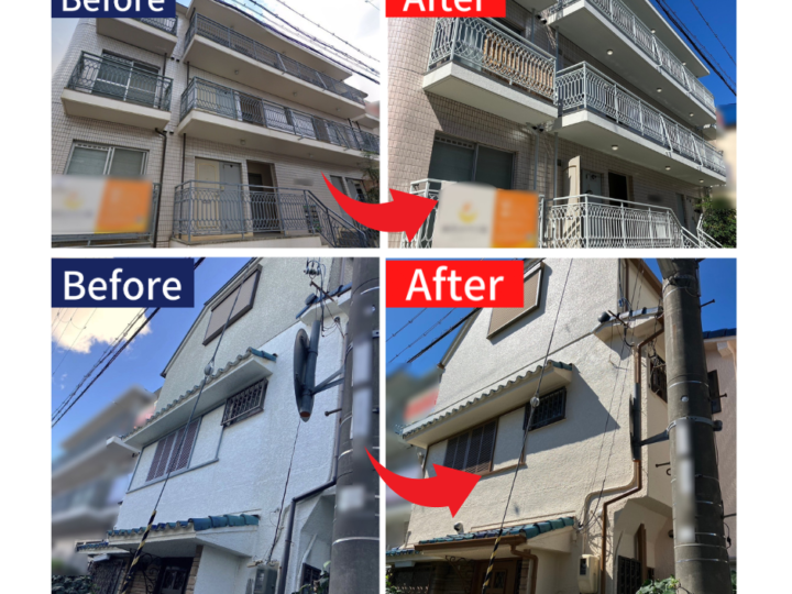 西宮市Ｓ様　塗装後のお客様アンケート ・口コミ (アパート外装塗装・オーナー様邸戸建て塗装同時施工)