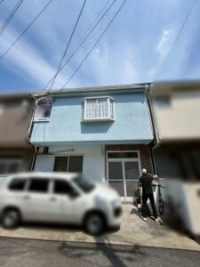 西宮市で施工した外壁塗装工事のビフォーアフター