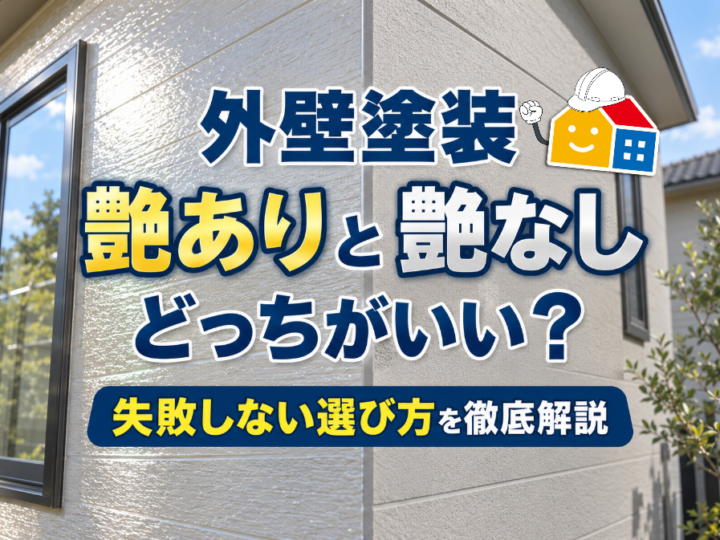 外壁塗装、艶ありと艶なしどっちがいい？失敗しない選び方を徹底解説