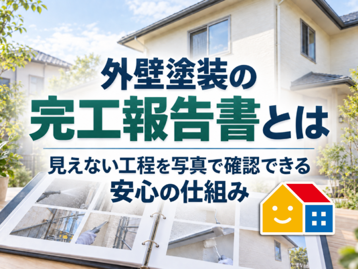 外壁塗装の完工報告書とは｜見えない工程を写真で確認できる安心の仕組み